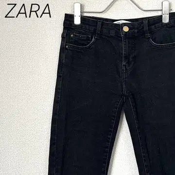 ZARA 데님 팬츠 스키니 청바지 스트레치 포켓 부착 심플