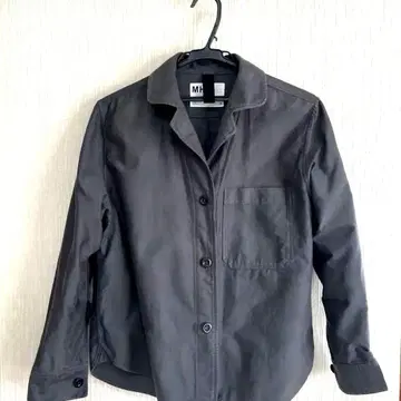 새상품급 2023 모델 MHL 몰스킨 코튼 셔츠 차콜 그레이