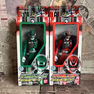 BANDAI 슈퍼전대 히어로 피규어 2체 세트 특수전대 데카레인저