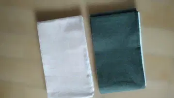린넨 반폭 오비 모스그린