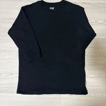Schott nyc 블랙 7부 소매 티셔츠