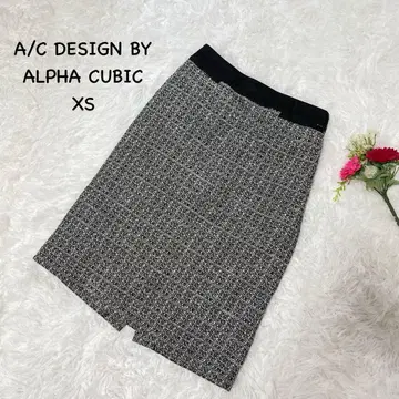 트위드 타이트 스커트 고급 종아리 기장 새상품급 레이온 오피스 캐주얼