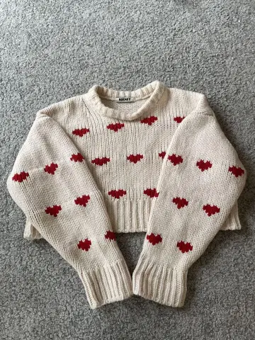 nknit 니트 short pattern KNIT 하트니트