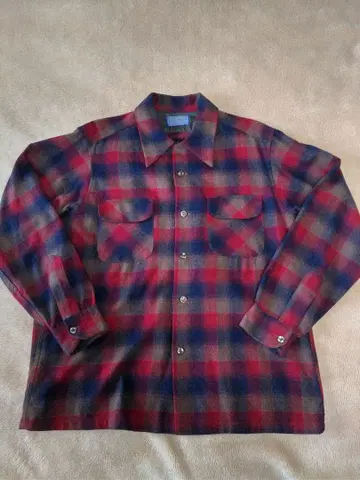 70s Pendleton 보드 셔츠 옴브레 펜들턴 빈티지