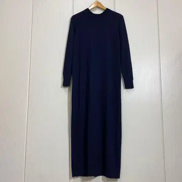 새상품급 COS 코스 도킹풍 크루넥 니트 맥시 원피스 M