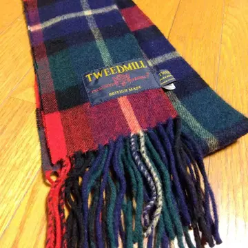 TWEEDMILL 울 체크 머플러