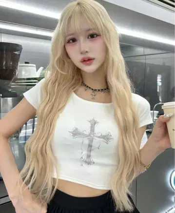 Darich 크로스페더 컴팩트 티셔츠 화이트