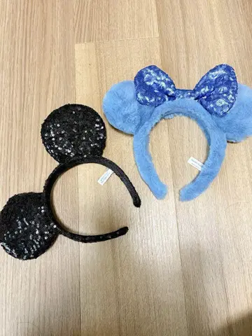 미키 미니 귀 머리띠 세트
