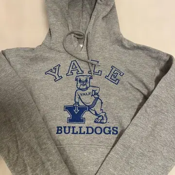 Yale Bulldogs 후드티 S 사이즈 그레이