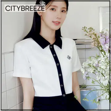 Citybreeze 컬러 콤비네이션 블라우스