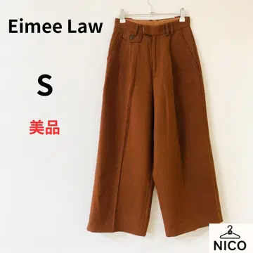 Eimee Law 에이미 로우 하이웨스트 와이드 팬츠 턱 포함 S