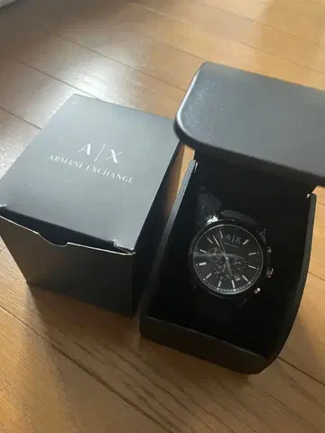 Armani Exchange 시계 블랙