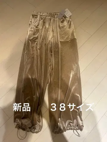 SLOBE 베이지 벨로아 팬츠 038