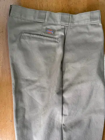 made in USA Dickies 베이지 워크 팬츠