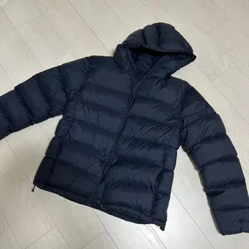무인양품 MUJI 남성용 다운 자켓 후드 부착 네이비 L 사이즈