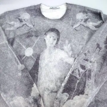 러셀노 RUSSELUNO 스웨터 그레이 긴팔 크루넥 새상품급