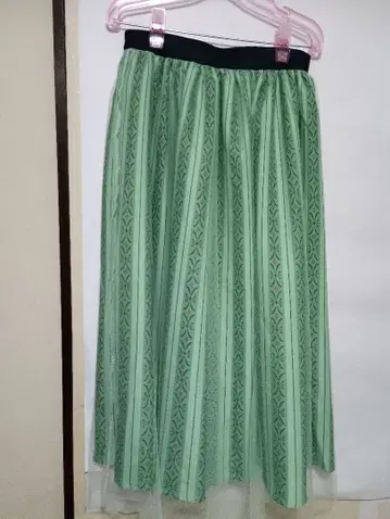 Frozen 플레어 스커트 L 사이즈 그린