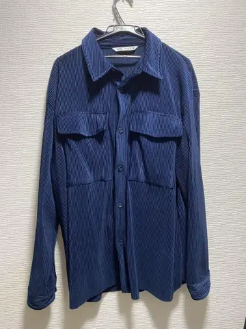 ZARA 네이비 코듀로이 긴팔 셔츠