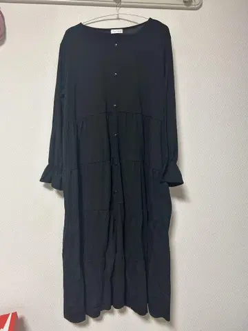 블랙 롱 원피스