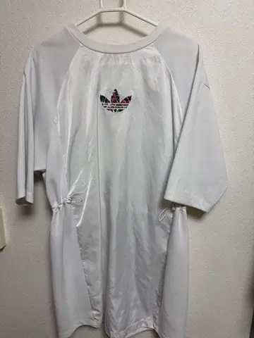 adidas 반팔 미니 원피스 화이트