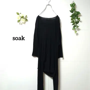 소크 7부 기장 티셔츠 M 블랙 개성있는