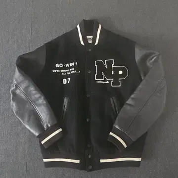 NOTICE 멜톤 x 가죽 바시티 자켓 90s 중고