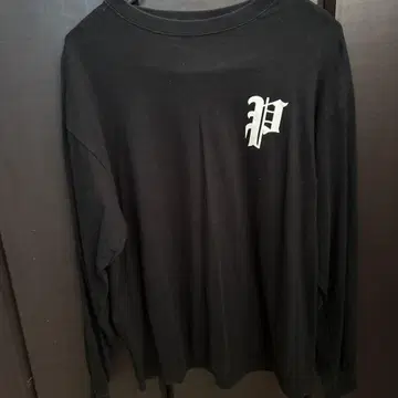 블랙 긴팔 셔츠 P 로고 PHATRNK