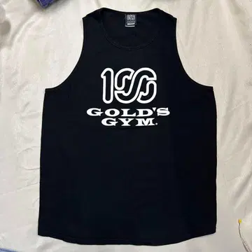 GOLD'S GYM 100ATHLETIC 블랙 탱크탑 L 사이즈