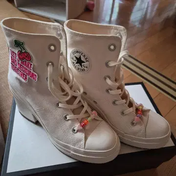 CONVERSE 척테일러 힐 하이 통굽 한국 봄 24.5cm