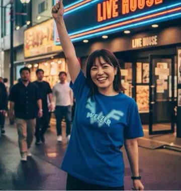 weezer 라이브 T셔츠 M 사이즈 2025 레어