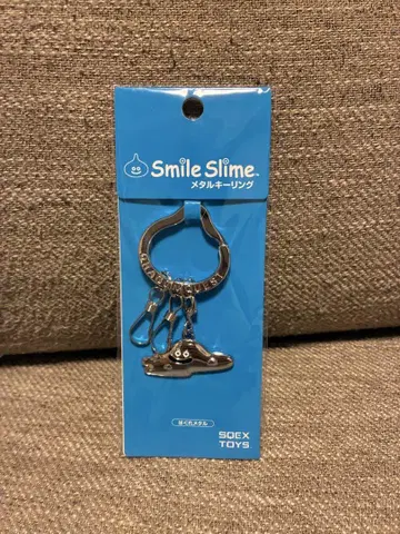 Smile Slime 메탈 키링 해골 메탈