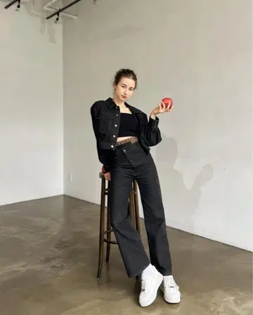RANCLIC waist design denim pants