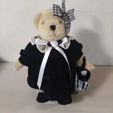 노스 아메리칸 베어 muffy 블랙 벨벳 드레스