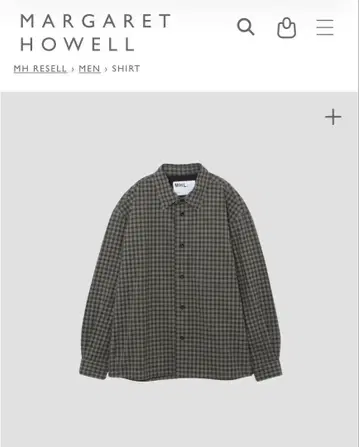 MHL 깅엄 체크 셔츠 M