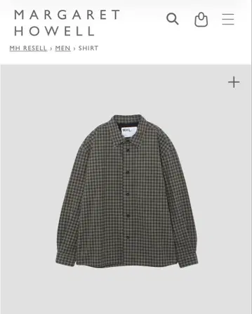 MHL 깅엄 체크 셔츠 M