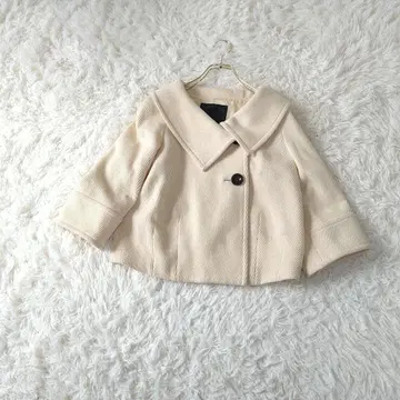 언타이틀 리브 자켓 피코트 2 아이보리 울
