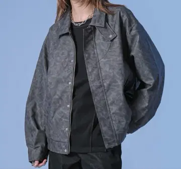 셀레그랑테 페이크 레더 자켓