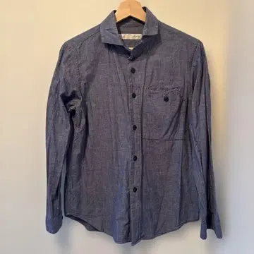 nisica 니시카 [ 사이즈 2 ] 와이드 칼라 긴팔 셔츠