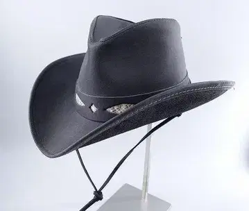 HENSCHEL 가죽 카우보이 햇 스네이크 스킨 USA