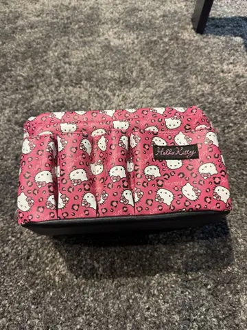 아베일 키티 레오파드 무늬 수납 박스 칸막이 포함