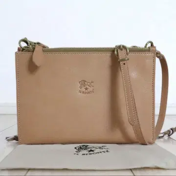 고품질 일비종떼 로고 엠보 가죽 사선 숄더 백 미니백