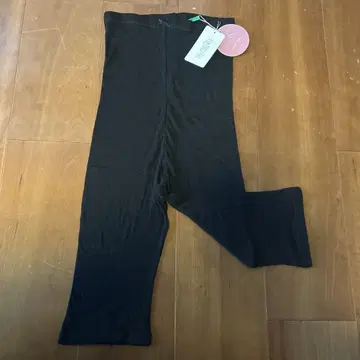 천사의 면 쉬폰 5부 레깅스 블랙 면 100%