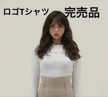 ANDMARY T셔츠 ANDMARY Mary 로고 탑 화이트
