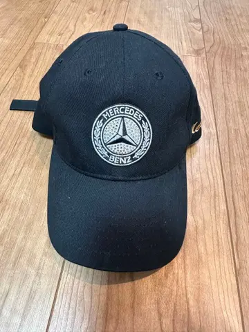 벤츠 야구 모자 자수 모자 큐빅 블랙