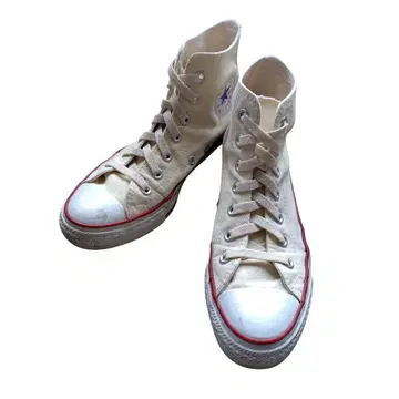 Converse All Star 베이지 하이컷 스니커즈