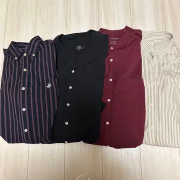 셔츠 4종 세트 L 사이즈 POLOCLUB 외