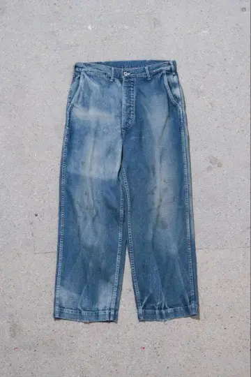 A.PRESSE US ARMY DUNGAREE DENIM TROUSERS