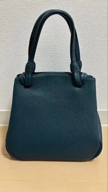 이탈리아 가죽 크게 열려 보기 쉬운 백 그린