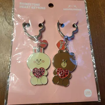 LINEFRIENDS 브라운 코니 키링 페어 키링