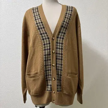 DAKS 남성용 가디건 2L 닥스 울 100 체크
